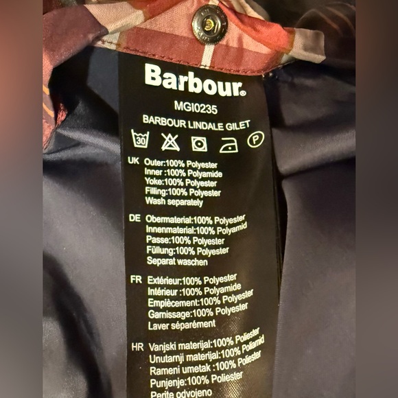 NWTs Barbour Men’s Lindale Quilted Gilet / Vest. Dark Navy. XXL - Picture 8 of 10